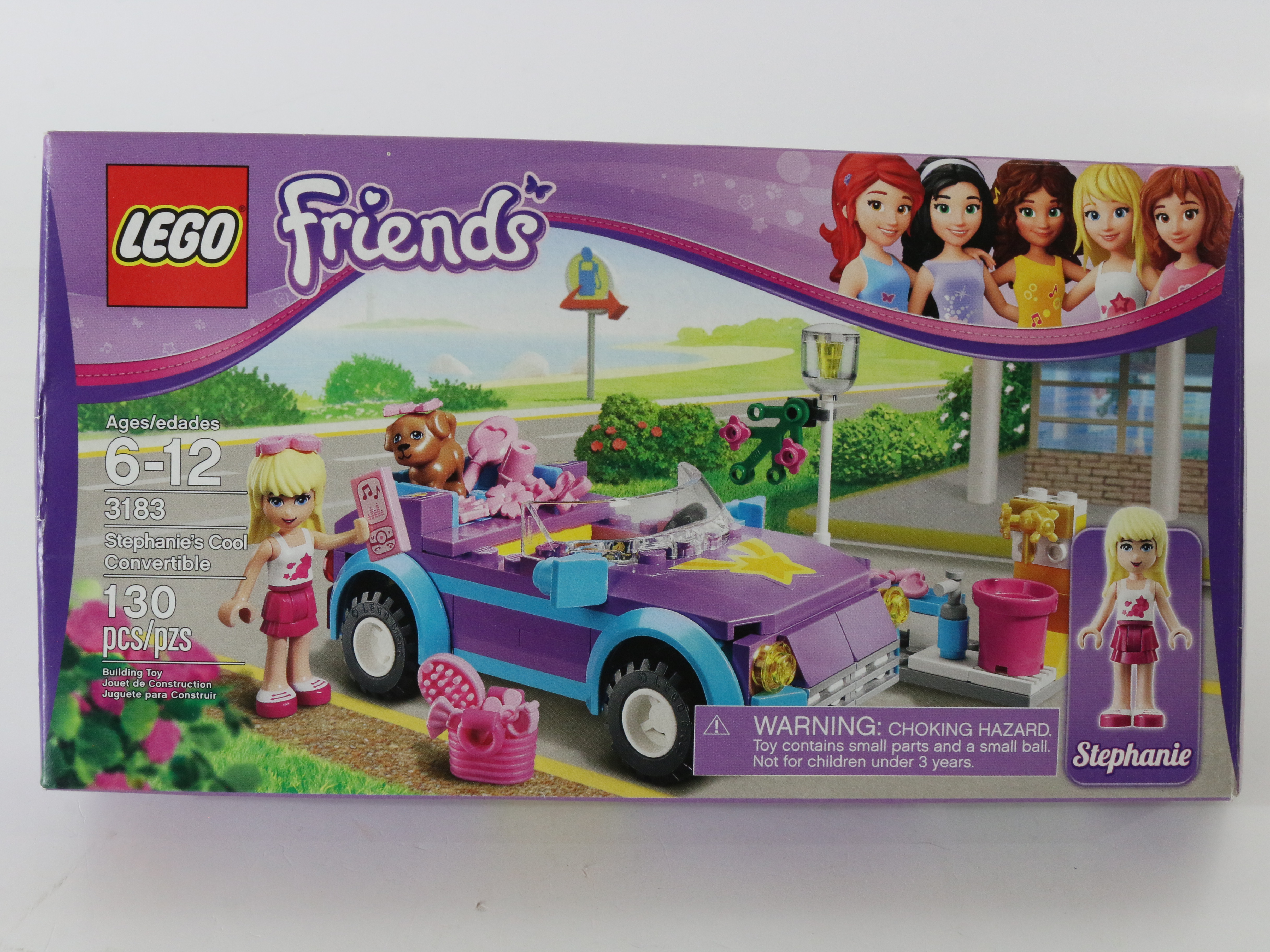 Lego Friends Stephanies Cool Convertible Mostly Built 3183 + Box