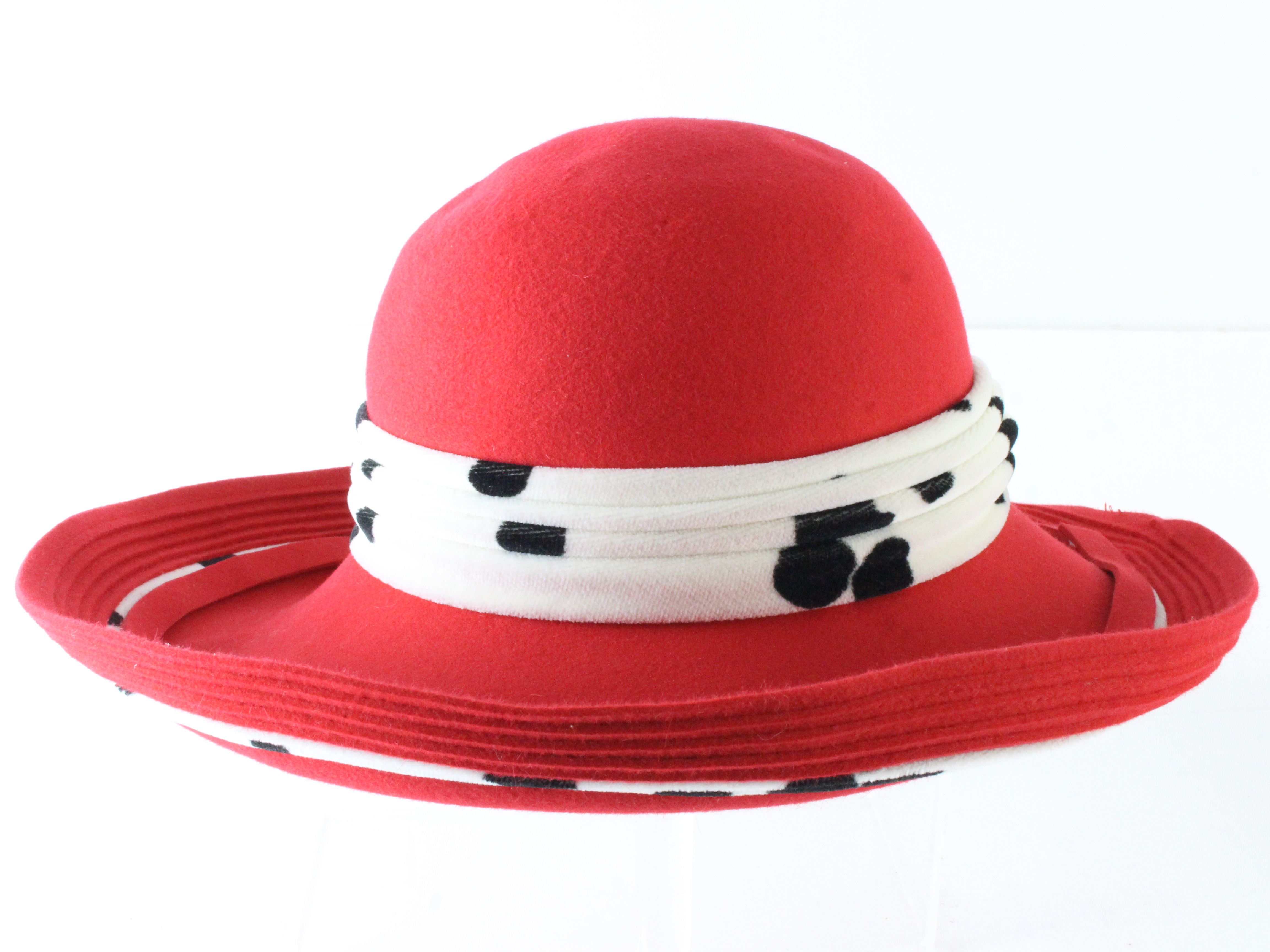 Oscar De La Renta Millinery Ladies Boutique Red Dalmation  display picture 2
