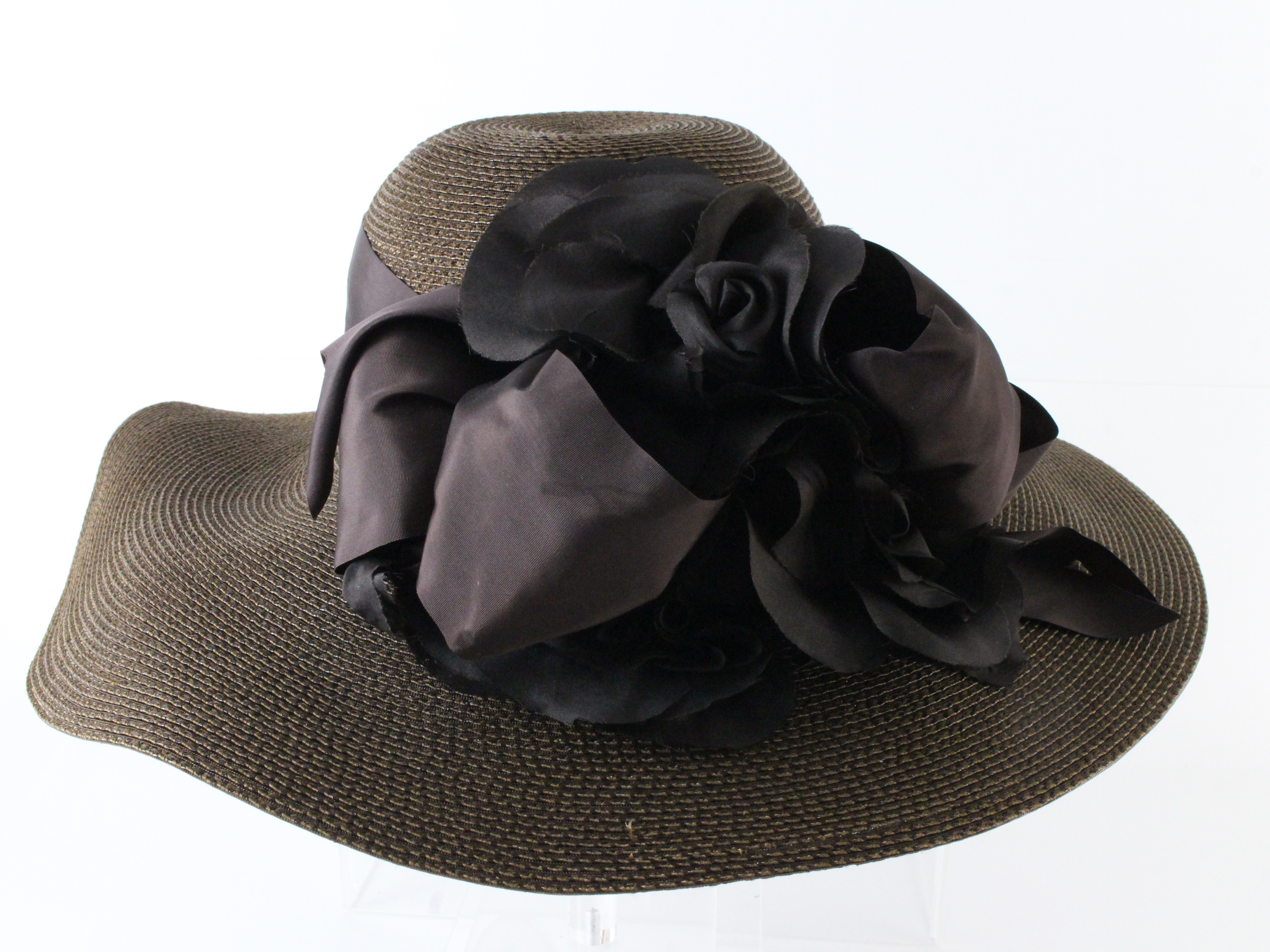 Frank Olive Womens Vintage New York Brown Clouche Hat 7 - 7 1/8 Frank Olive the Gold Standard Ladies Brown Valore Felt Hat W  main image 2