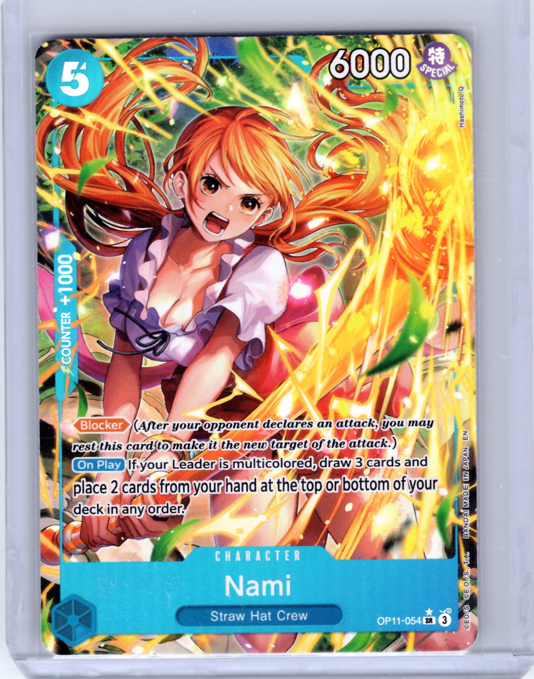 CGC10 Pristine ナミ OP11-054 Nami One Piece Nami OP11-054 Alt Art SR Fist Of Divine Speed NM/M