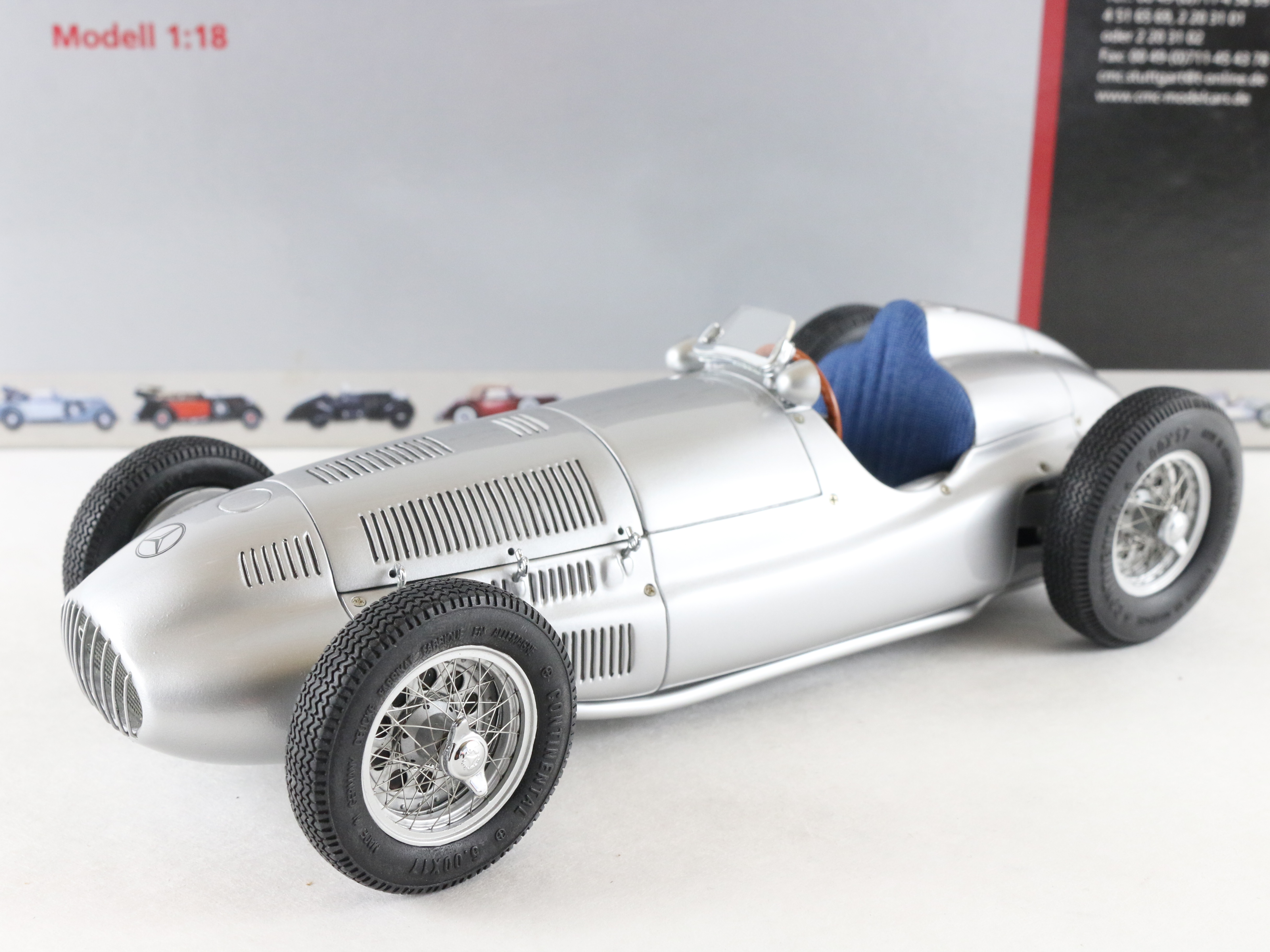 1939 Mercedes Benz W165 Der Grobe Sieger Von Tripolis CMC 1:18 M