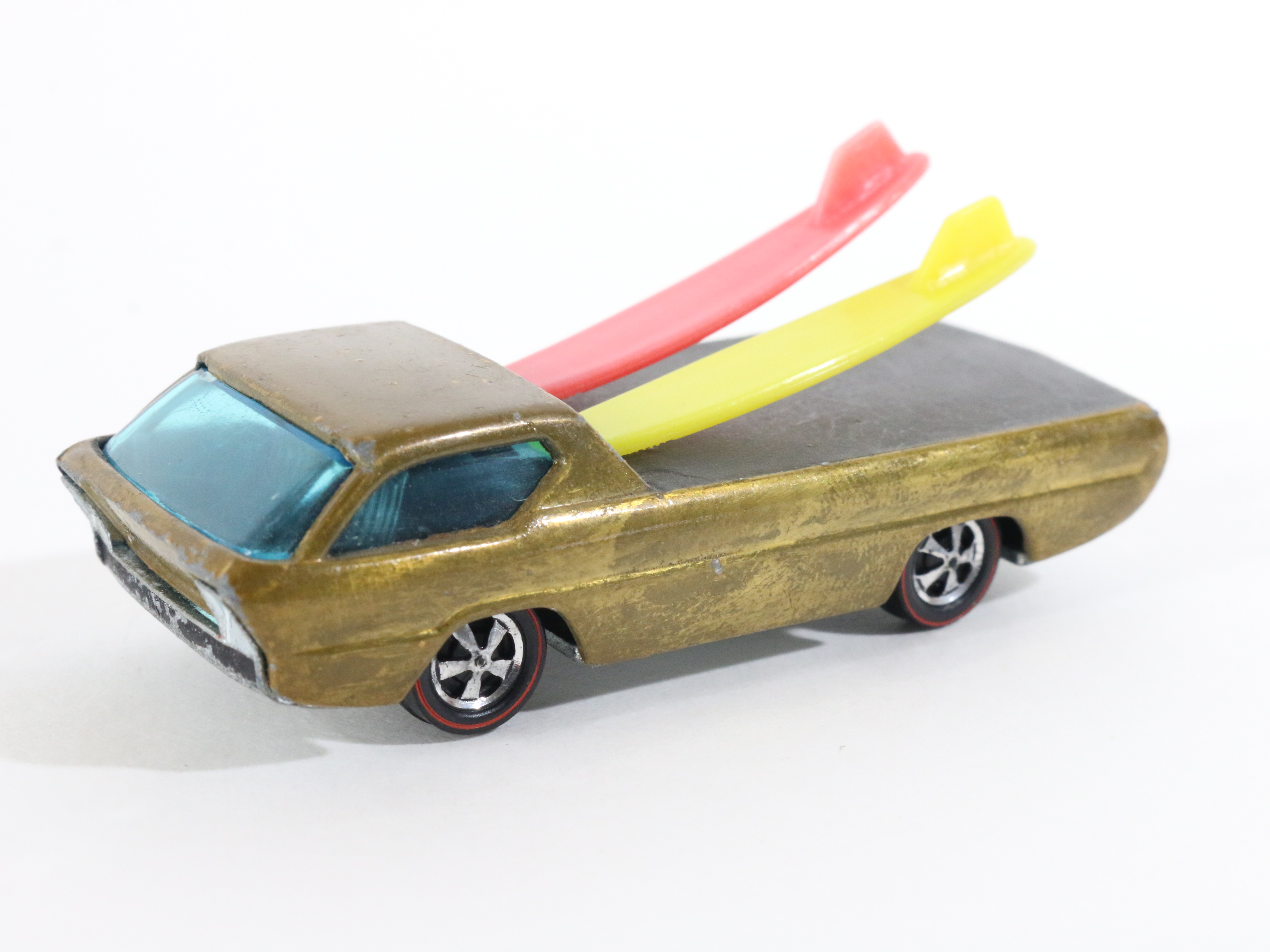 Vintage Hot Wheels Redline Deora W/ Surf Boards Gold Mattel
