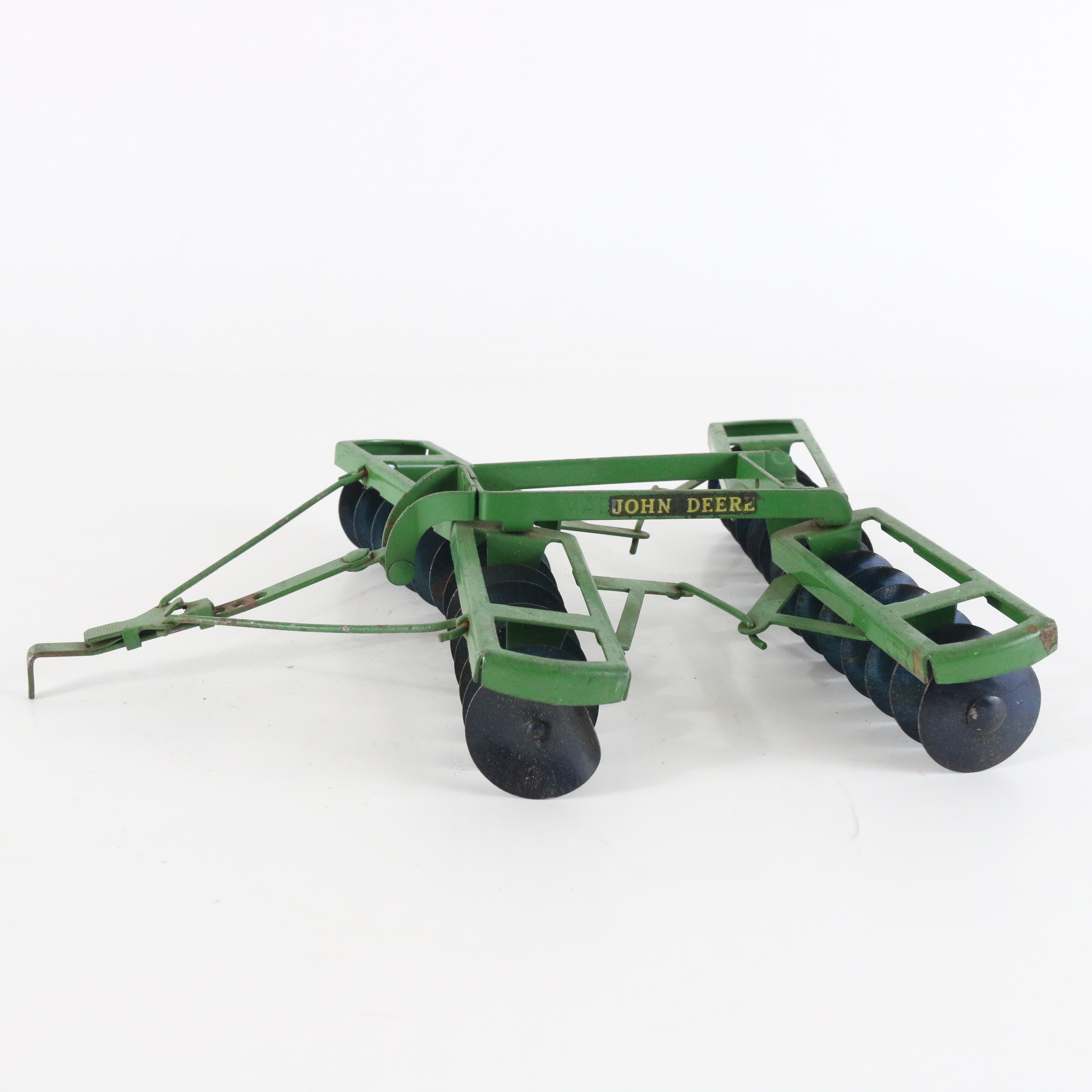Eska John Deere Disc Harrow Green Metal 7.25 1950s Era Tractor